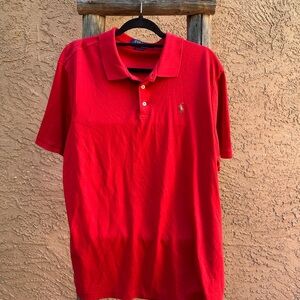 Ralph Lauren Men's Classic Red Polo Shirt